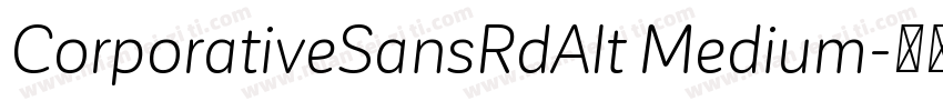 CorporativeSansRdAlt Medium字体转换
